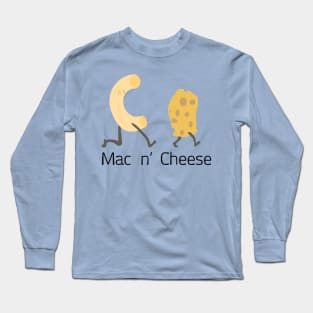 Funny Mac N Cheese Design Long Sleeve T-Shirt